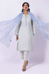 Khaadi Dyed Embroidered Cotton Jacquard