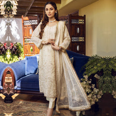 Sonia Umer - Chameli - Embroidered Silk Net - Unstitched 3Pc Suit