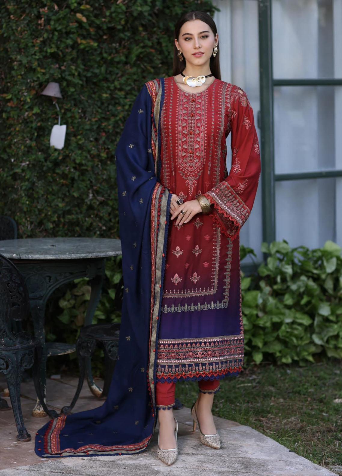 Noor By Saadia Asad - Embroidered Linen Suits - Unstitched 3 Piece Collection