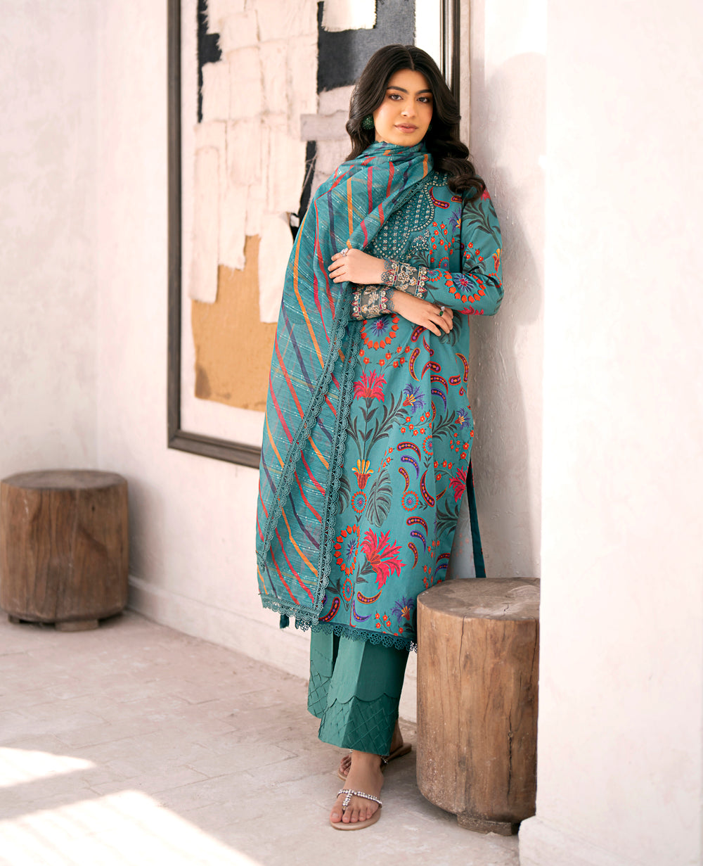 Baroque – Xenia Formals Embroidered Lawn Suit Unstitched 3 Piece