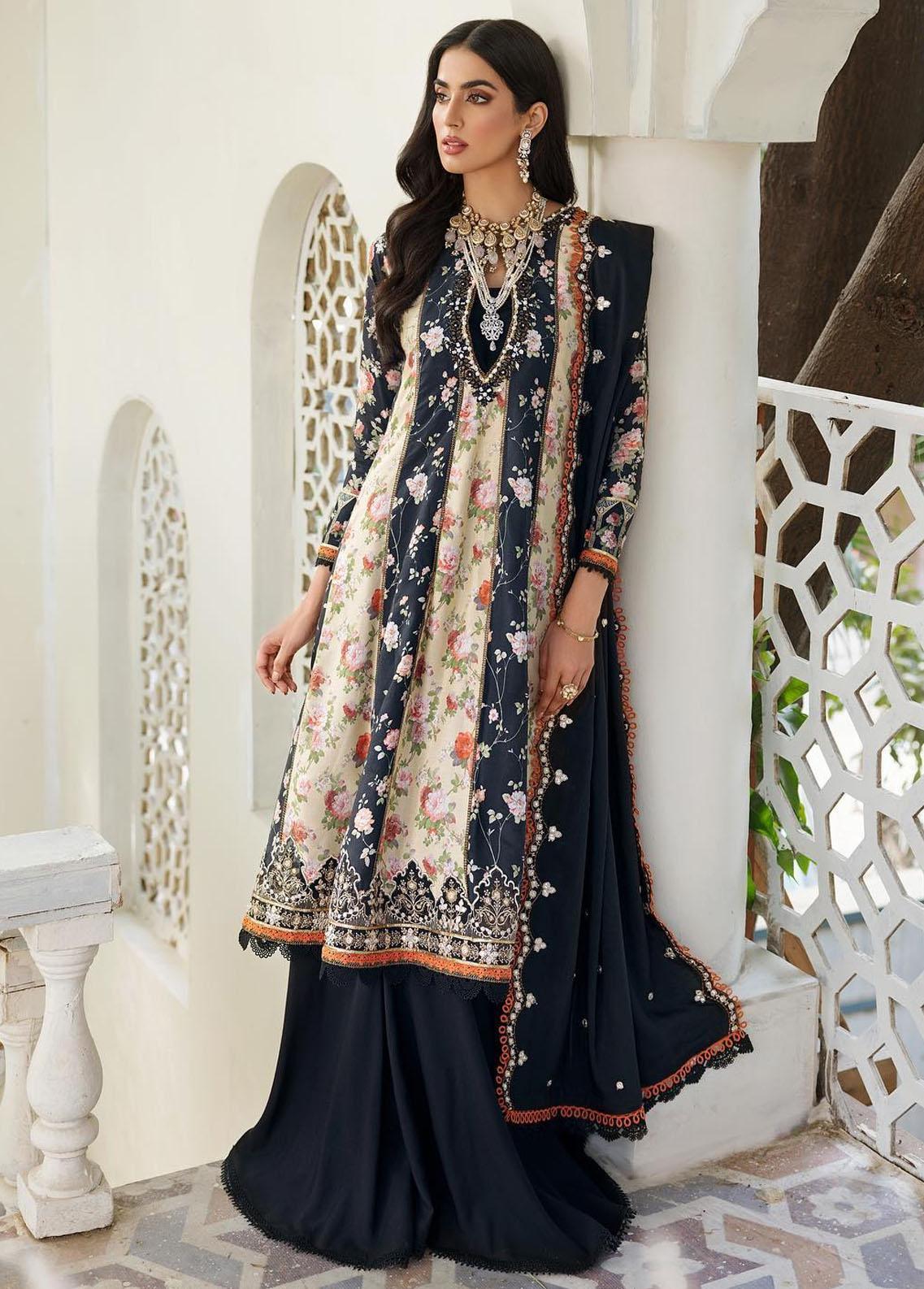 Noor by Sadia Asad - Embroidered Woolen Shawl Collection