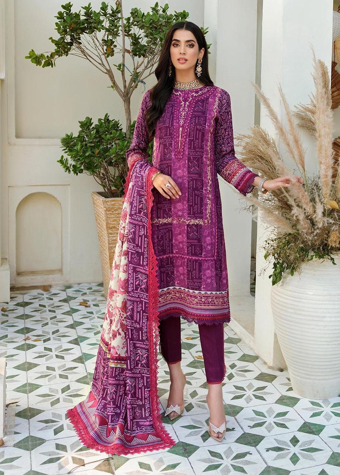 Noor by Sadia Asad - Embroidered Woolen Shawl Collection