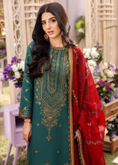 Asim Jofa - Dhanak Rang - Embroidered Silk 3 Piece