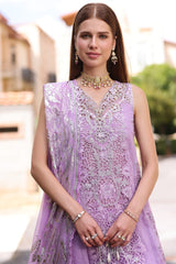 Noor By Saadia Asad Chiffon Handwork Schiffli Laserkari Collection