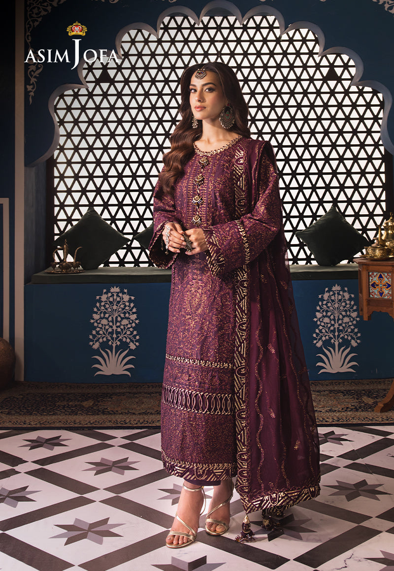 Fasana-E-Ishq By Asim Jofa Embroidered Lawn Suit Unstitched 3 Piece