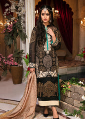 Zardan – Guzillek Embroidered Khaadi Net -Luxury Collection