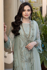 Merakish - Pistachio – Embroidered Chiffon 3Pc Suit