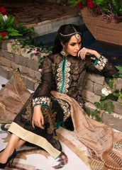 Zardan – Guzillek Embroidered Khaadi Net -Luxury Collection