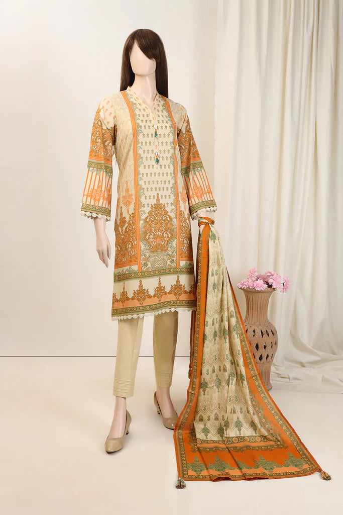 Saya Digital Printed Lawn 3pc Un-Stitched Suit