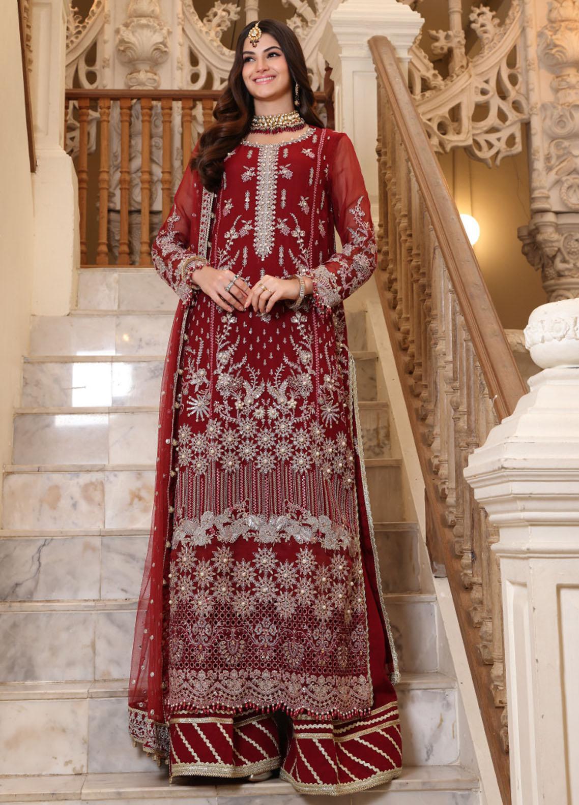 Noor Formals By Saadia Asad Embroidered Chiffon Suits Festive Collection