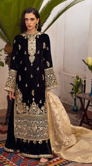 Anaya Embroidered Velvet Suits Unstitched 3 Piece - Wedding Collection