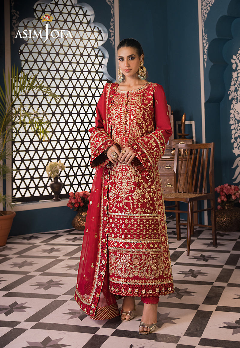 Fasana-E-Ishq By Asim Jofa Embroidered Lawn Suit Unstitched 3 Piece