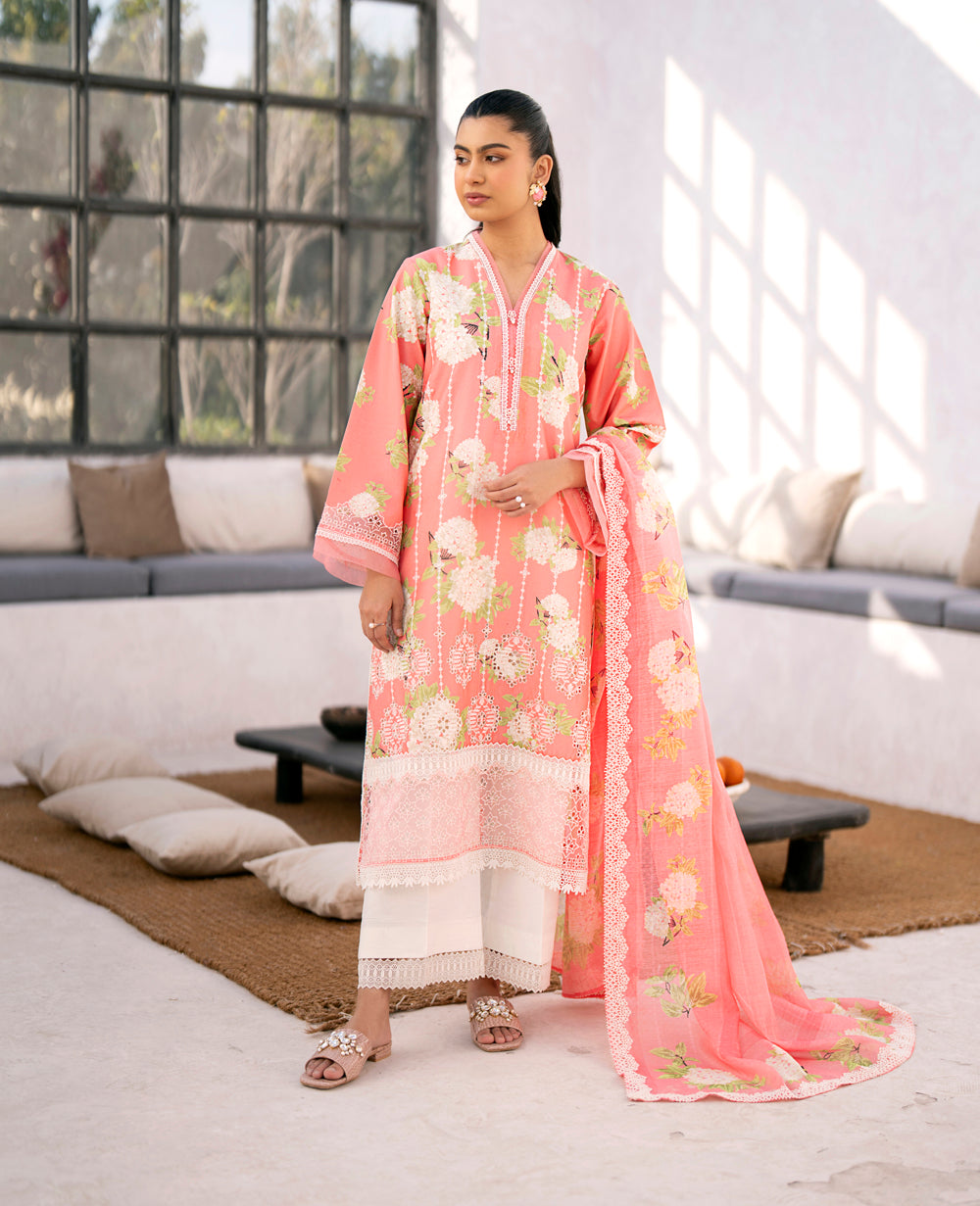 Baroque – Xenia Formals Embroidered Lawn Suit Unstitched 3 Piece