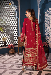 Fasana-E-Ishq By Asim Jofa Embroidered Lawn Suit Unstitched 3 Piece