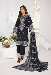 Monochrome By Humdum Embroidered Lawn Suits Unstitched 3 Piece - Summer Collection