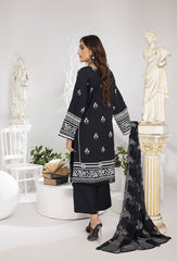 Monochrome By Humdum Embroidered Lawn Suits Unstitched 3 Piece - Summer Collection