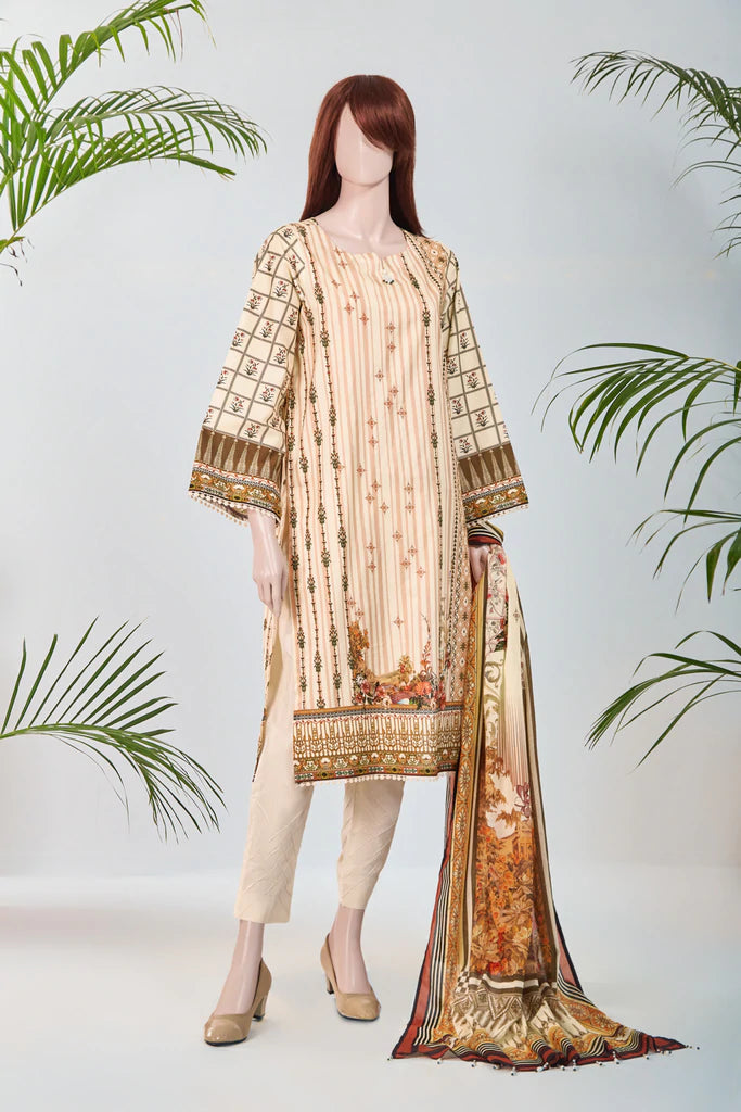 Saya Digital Printed Lawn 3pc Un-Stitched Suit