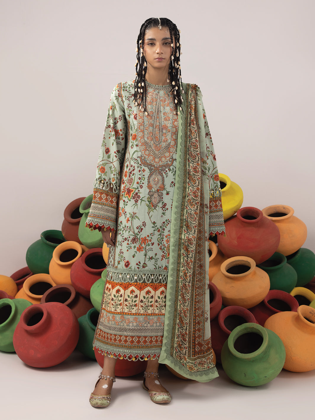 Ittehad – Faiza Faisal Rangeeli Luxury Lawn’24 – Chambeli