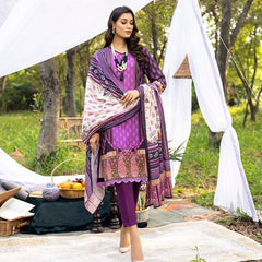 Salina by Regalia Textiles Printed Khaddar 3 Piece Unstitched Suits KC-745