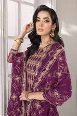 Merakish - Marjanda – Embroidered Chiffon 3Pc Suit