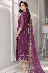 Merakish - Marjanda – Embroidered Chiffon 3Pc Suit