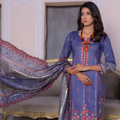 MTF – GARDENIA | Heavy Embroidered Digital Printed 3Pc Unstitched Suit