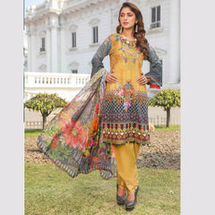 Vogue by G.M Textile Chicken Kari Lawn 3pc Un-Stitched Suit KC-573